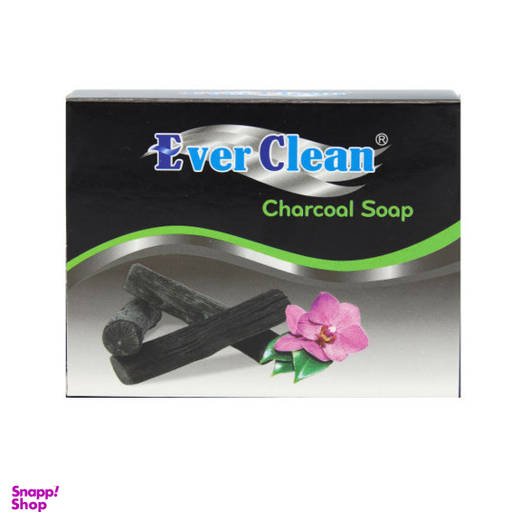 صابون گلیسیرینه اورکلین (Ever clean) مدل زغال وزن 65 گرم