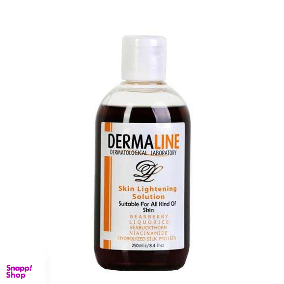 محلول پاک‌ کننده درمالاین (Dermaline) مدل Lightening Skin حجم 250 میلی‌لیتر