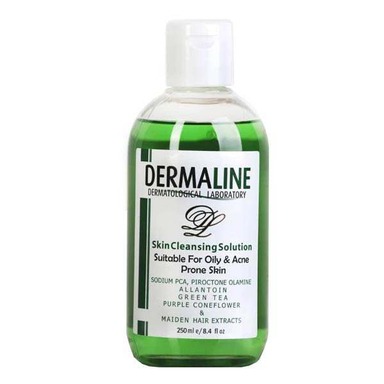 محلول پاک‌ کننده صورت درمالاین (Dermaline) مدل Oily Skin حجم 250 میلی‌لیتر
