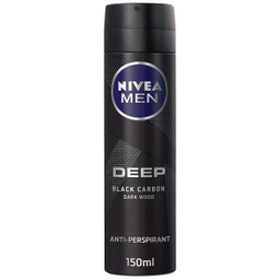 اسپری ضد تعریق مردانه نیوآ (Nivea) سری Deep مدل Black Carbon حجم 150 میلی‌ لیتر