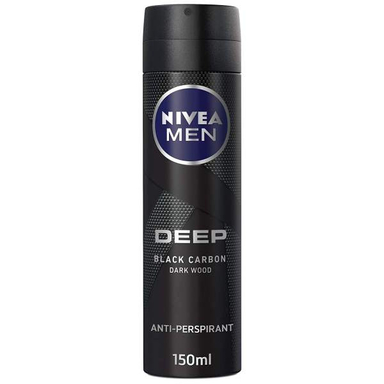 اسپری ضد تعریق مردانه نیوآ (Nivea) سری Deep مدل Black Carbon حجم 150 میلی‌ لیتر