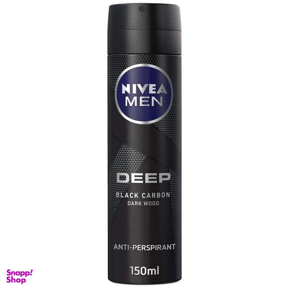 اسپری ضد تعریق مردانه نیوآ (Nivea) سری Deep مدل Black Carbon حجم 150 میلی‌ لیتر