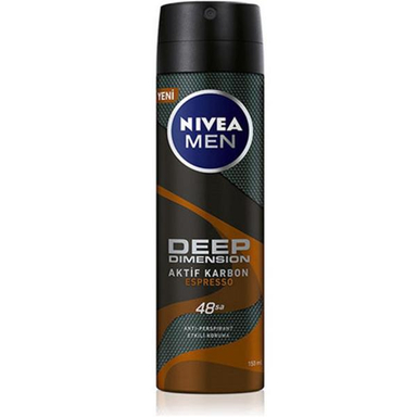 اسپری ضد تعریق مردانه نیوآ (Nivea) سری Deep مدل Espresso حجم 150 میلی‌ لیتر
