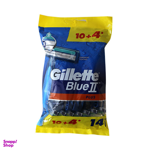 خود تراش ژیلت (Gillette) مدل بلو 2 بسته 14 عددی