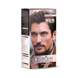 کیت رنگ مو آتوسا (Atousa) شماره 0.2 رنگ قهوه‌ای تیره حجم 100 میلی‌ لیتر