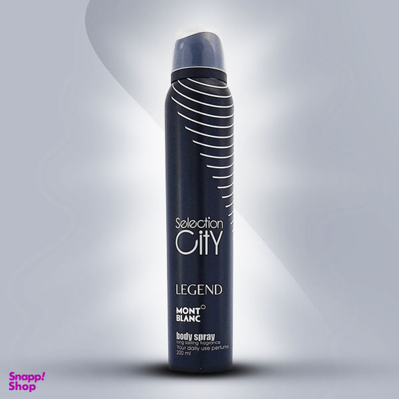 اسپری خوشبوکننده بدن مردانه سلکشن سیتی (Selection City) مدل legend حجم 200 میلی‌‌لیتر