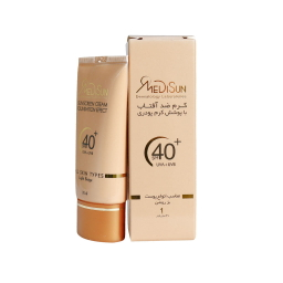 کرم ضد آفتاب مدیسان (Medisun) مناسب انواع پوست رنگ بژ روشن با SPF40 حجم 30 میلی لیتر
