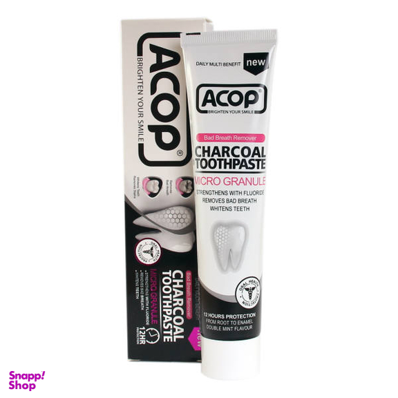 دهان شویه آکوپ (Acop) مدل Orthodontic حجم 300 میلی‌ لیتر + خمیر دندان آکوپ مدل Charcoal حجم 90 میلی‌ لیتر