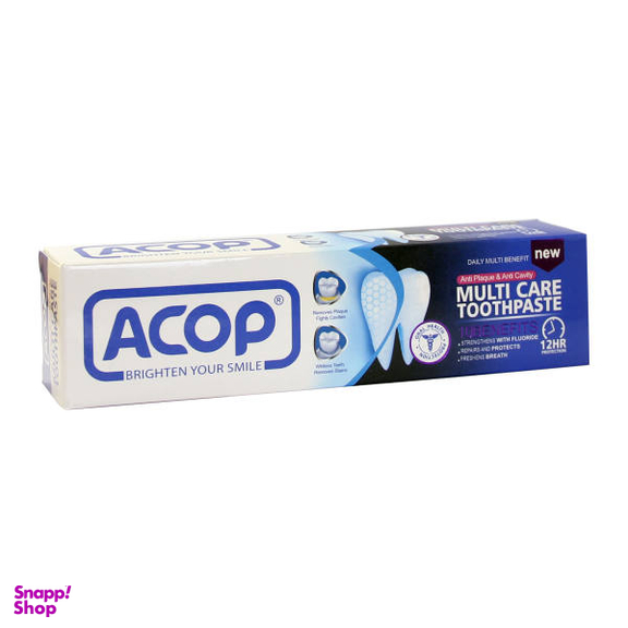 دهان شویه آکوپ (Acop) مدل Halitosis حجم 300 میلی‌ لیتر + خمیر دندان آکوپ مدل Multi Care حجم 90 میلی‌ لیتر