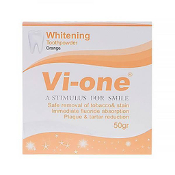 پودر سفید کننده دندان وی وان (Vi-One) مدل Orange وزن 50 گرم مجموعه 2 عددی