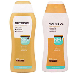 بسته شامپو و نرم کننده مو نیودرم (Neuderm) مدل Argan حجم 300 میلی‌لیتر