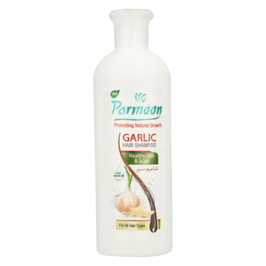 شامپو مو پرمون (Parmoon) مدل Garlic حجم 400 میلی‌لیتر