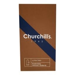 کاندوم چرچیلز (Churchill's) مدل Ulitra Thin Double delay بسته 12 عددی