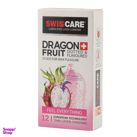 کاندوم سوییس کر (Swisscare) مدل Fruit بسته 12 عددی