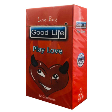 کاندوم گودلایف (Good life) مدل PLAY LOVE کد GO01 بسته 12 عددی