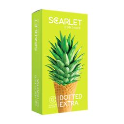 کاندوم مدل CLASSIC Anti BAC بسته 12 عددی اسکارلت (Scarlet) به همراه کاندوم مدل DOTTED EXTRA اسکارلت