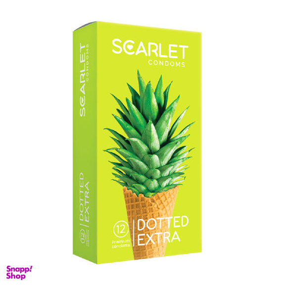 کاندوم مدل CLASSIC Anti BAC بسته 12 عددی اسکارلت (Scarlet) به همراه کاندوم مدل DOTTED EXTRA اسکارلت