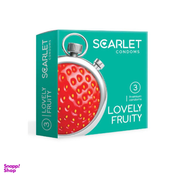 کاندوم اسکارلت (Scarlet) مدل Lovely Fruity به همراه کاندوم مدل Classic Anti Bac بسته 2 عددی