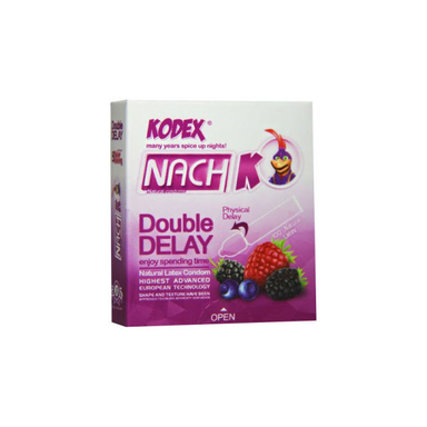 کاندوم ناچ کدکس (Nach Kodex) مدل Double Delay بسته 3 عددی