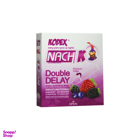 کاندوم ناچ کدکس (Nach Kodex) مدل Double Delay بسته 3 عددی