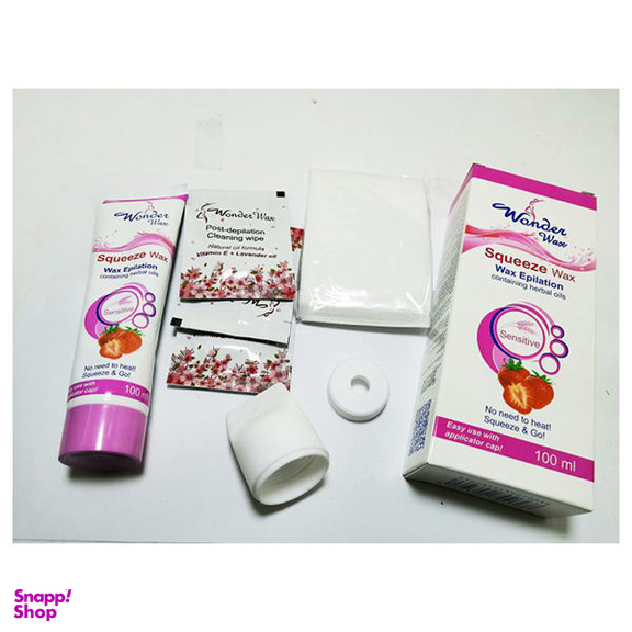 کرم موبر واندروکس (Wonder wax) مدل Senestive حجم 100 میلیلیتر