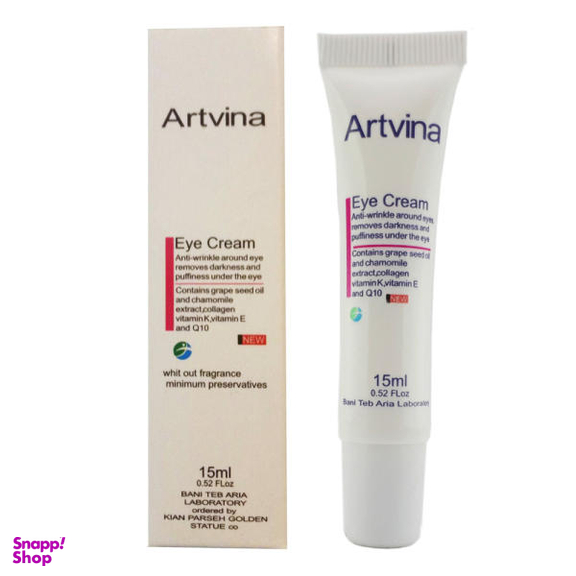 کرم دور چشم آرت وینا (Artvina) مدل استیکی حاوی ویتامین K + E حجم 15 میلی‌ لیتر