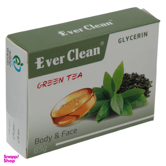 صابون گلیسیرینه اورکلین (Ever clean) مدل چای سبز وزن 65 گرم