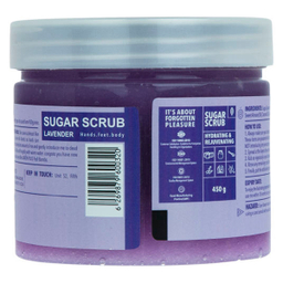 اسکراب شکری لایه بردار پوست ژبن پلاس (Jabon plus) مدل Lavender وزن 450 گرم