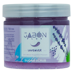 اسکراب شکری لایه بردار پوست ژبن پلاس (Jabon plus) مدل Lavender وزن 450 گرم