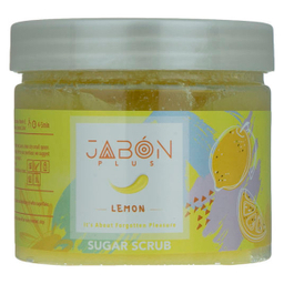 اسکراب شکری لایه بردار پوست ژبن پلاس (Jabon plus) مدل Lemon وزن 450 گرم
