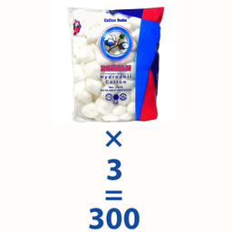 پنبه آرایشی پنبه هیدروفیل بوژان (bozhan) مدل 27003 وزن 100 گرم مجموعه 3 عددی
