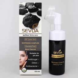 فوم شستشو صورت سودا (Sevda) مدل Aloe Vera And Black Charcoal حجم 150 میلی‌لیتر