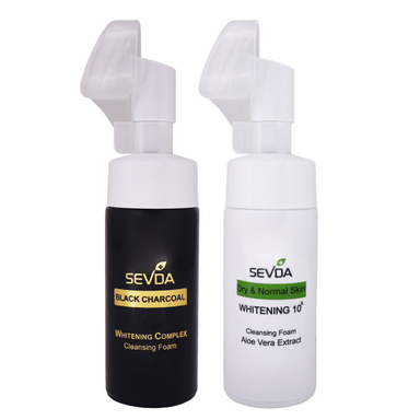 فوم شستشو صورت سودا (Sevda) مدل Aloe Vera And Black Charcoal حجم 150 میلی‌لیتر