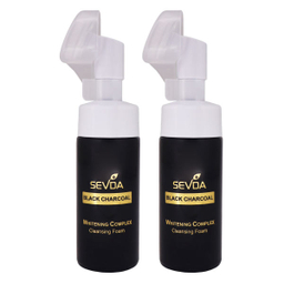 فوم شستشو صورت سودا (Sevda) مدل Black Charcoal حجم 150 میلی‌لیتر مجموعه 2 عددی