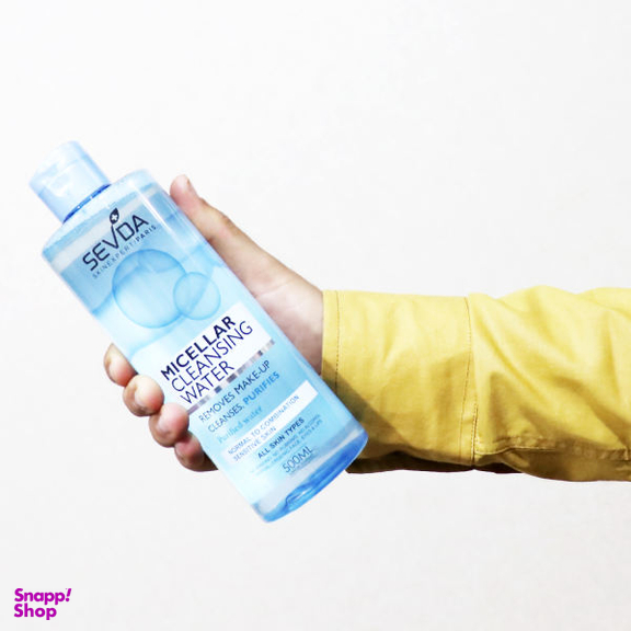 محلول پاک‌ کننده صورت سودا (Sevda) مدل Micellar Water حجم 500 میلی‌لیتر