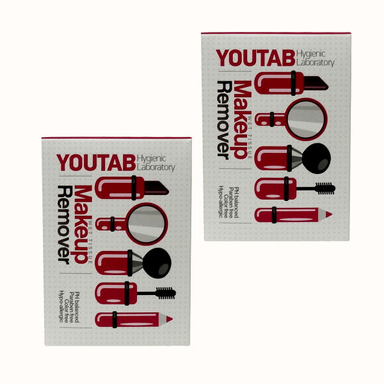دستمال پاک‌ کننده آرایش صورت یوتاب (Youtab) مدل Anti Allergic مجموعه 2 عددی