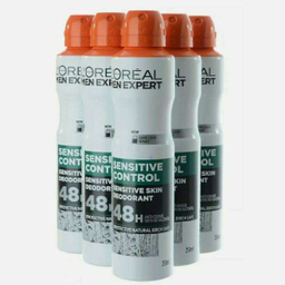 اسپری ضد تعریق مردانه لورآل (Loreal) مدل SENSITIVE CONTROL سری Men Expert حجم 250 میلی‌لیتر