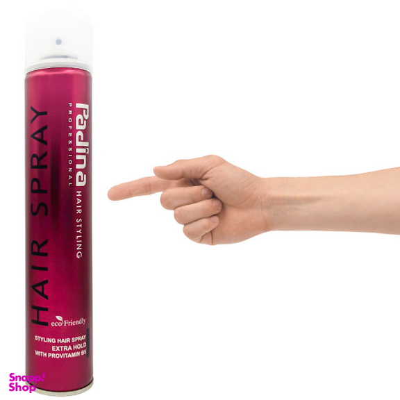 اسپری حالت دهنده مو پادینا مدل Extra Hold حجم 500 میلی‌لیتر