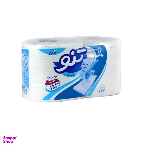 دستمال توالت تنو مدل Classic بسته 2 عددی