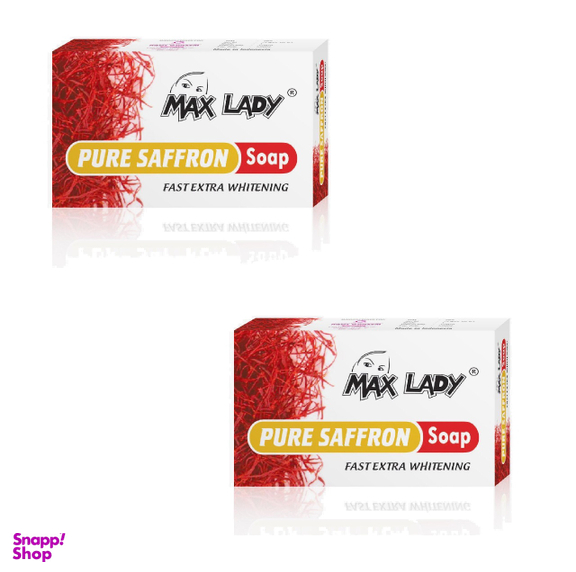 صابون شستشو مکس لیدی (Max lady) مدل Pure Saffron وزن 75 گرم مجموعه 2 عددی