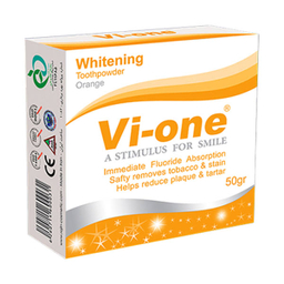 دهان شویه وی وان (Vi-One) مدل هالیتا حجم 330 میلی‌ لیتر + پودر سفید کننده مدل Orange وزن 50 گرم