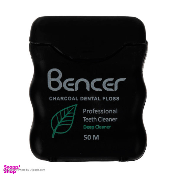 نخ دندان بنسر (Bencer) مدل Charcoal طول 50 متر