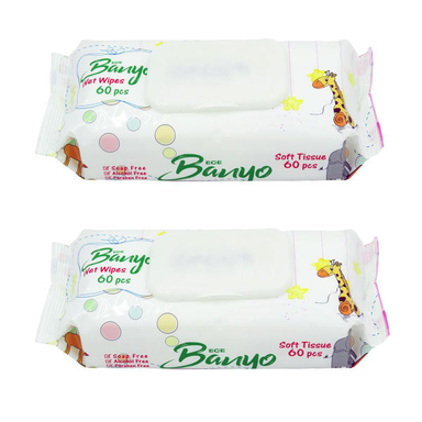 دستمال مرطوب بانیو (Banyo) مدل آنتی باکتریال کد 78 مجموعه 2 عددی