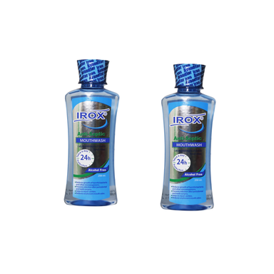 دهانشویه ایروکس (Irox) مدل Anti Septic حجم 250 میلی‌لیتر مجموعه 2 عددی