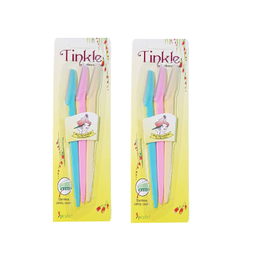 تیغ اصلاح ابرو تینکل (Tinkle) مدل Shaper بسته 3 عددی رنگ چند رنگ مجموعه 2 عددی