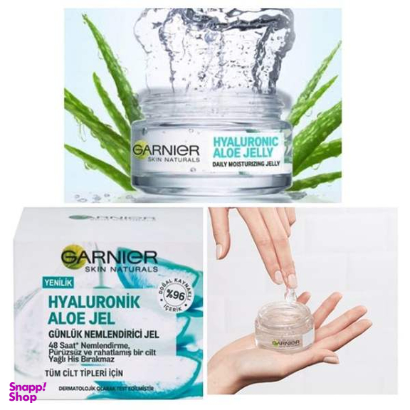 ژل آبرسان گارنیه (Garnier) مدل Hyaluronic Aloe Jelly حجم 50 میلی‌لیتر