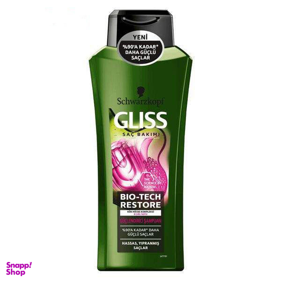 شامپو تقویت کننده مو گلیس (Gliss) مدل Bio Tech حجم 525 میلی لیتر