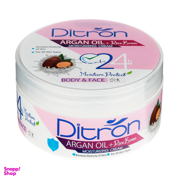 کرم مرطوب کننده دیترون (ditron) مدل Argan Oil حجم 200 میلی‌لیتر