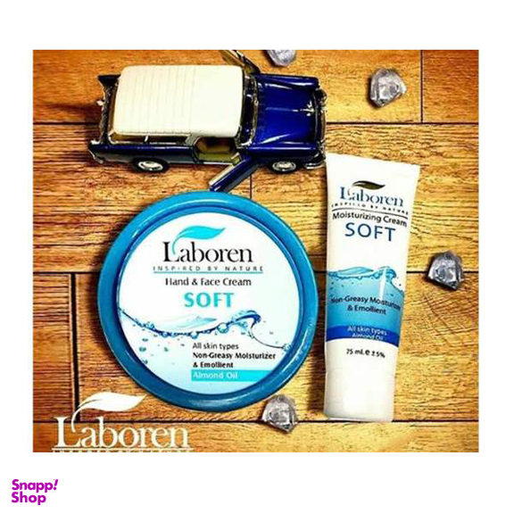 کرم مرطوب کننده سافت لابورن (laboren) مدل Soft حجم 75 میلی‌لیتر بسته 2 عددی