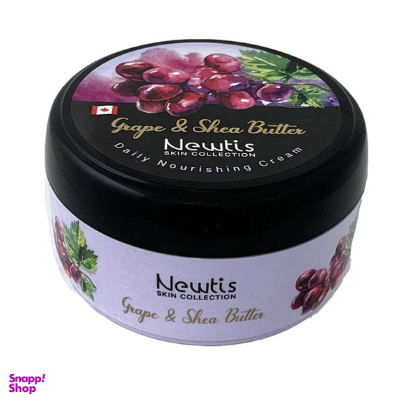 کرم مرطوب کننده نیوتیس (Newtis) مدل انگور و شی باتر حجم 200 میلیلیتر
